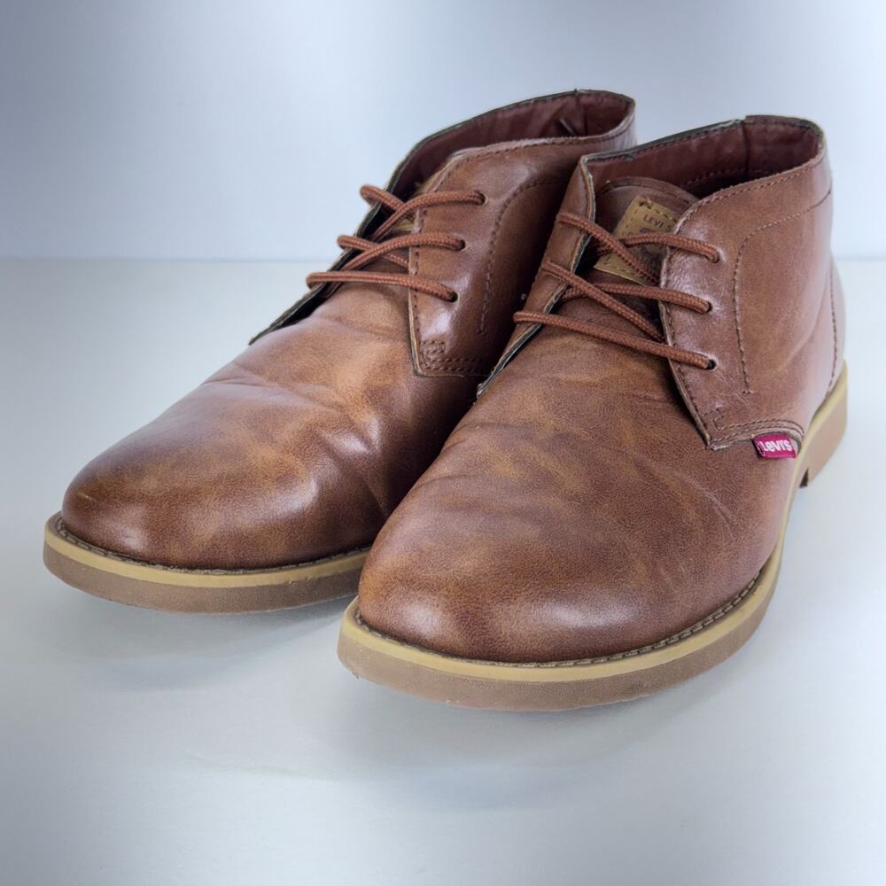Levis Chukka Ankle Boots Mens Size 8.5M Brown Lace Up Casual Travel 518085BRTN - Picture 2 of 11